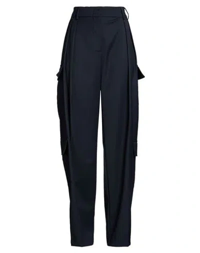 Caractere Caractère Woman Pants Midnight Blue Size 14 Polyester, Wool, Viscose, Elastane