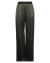 Caractere Caractère Woman Pants Military Green Size 6 Viscose, Linen In Green