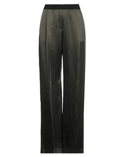 Caractere Caractère Woman Pants Military Green Size 6 Viscose, Linen