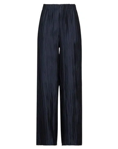 Caractere Caractère Woman Pants Navy Size 8 Polyester In Navy Blue