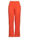 Caractere Caractère Woman Pants Orange Size M Linen In Orange