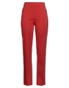 Caractere Caractère Woman Pants Red Size 8 Viscose, Polyamide, Elastane