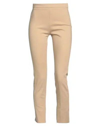 Caractere Caractère Woman Pants Sand Size 6 Cotton, Polyamide, Elastane In Beige