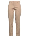 Caractere Caractère Woman Pants Sand Size 12 Cotton, Polyester, Elastane In Beige