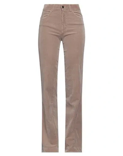 Caractere Caractère Woman Pants Sand Size 26 Cotton, Modal, Elastane In Beige