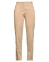 Caractere Caractère Woman Pants Sand Size 4 Cotton, Polyester, Elastane In Neutral