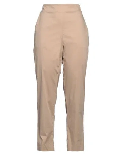 Caractere Caractère Woman Pants Sand Size 10 Cotton, Polyamide, Elastane In Beige
