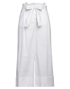 Caractere Caractère Woman Pants White Size 12 Cotton