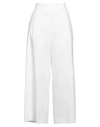 Caractere Caractère Woman Pants White Size 8 Cotton, Polyester, Elastane
