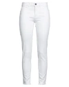 Caractere Caractère Woman Pants White Size 30 Cotton, Elastane