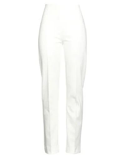 Caractere Caractère Woman Pants White Size 8 Viscose, Polyamide, Elastane