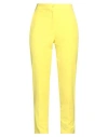 Caractere Caractère Woman Pants Yellow Size 10 Polyester, Viscose, Elastane In Yellow