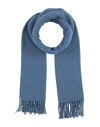 Caractere Caractère Woman Scarf Azure Size - Virgin Wool In Blue