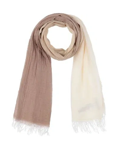 Caractere Caractère Woman Scarf Beige Size - Cotton, Lyocell