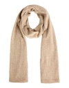 Caractere Caractère Woman Scarf Beige Size - Polyamide, Viscose, Wool, Cashmere In Beige