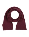 Caractere Caractère Woman Scarf Burgundy Size - Polyamide, Viscose, Wool, Cashmere In Red