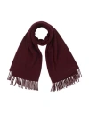 Caractere Caractère Woman Scarf Burgundy Size - Virgin Wool In Red