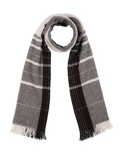 Caractere Caractère Woman Scarf Dark Brown Size - Virgin Wool, Polyester