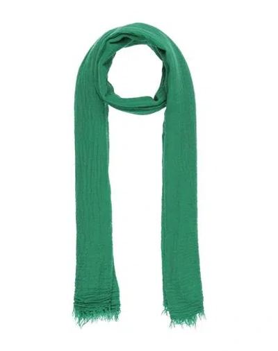 Caractere Caractère Woman Scarf Emerald Green Size - Lyocell, Wool