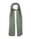 Caractere Caractère Woman Scarf Military Green Size - Modal, Wool In Green