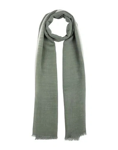 Caractere Caractère Woman Scarf Military Green Size - Modal, Wool