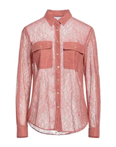 Caractere Caractère Woman Shirt Antique Rose Size 4 Polyimide, Elastane In Pink