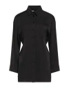Caractere Caractère Woman Shirt Black Size 14 Polyester In Black