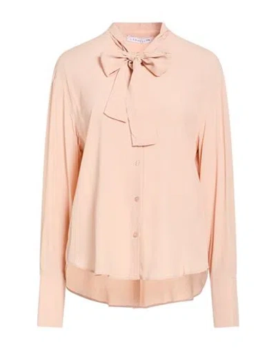 Caractere Caractère Woman Shirt Blush Size 10 Acetate, Silk In Pink