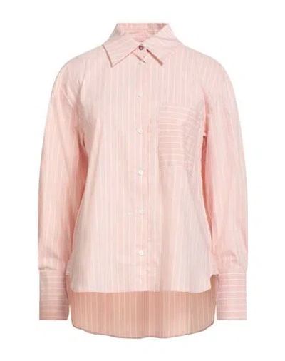 Caractere Caractère Woman Shirt Light Pink Size 12 Cotton, Polyamide, Elastane