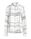 Caractere Caractère Woman Shirt Off White Size 10 Viscose In Off White