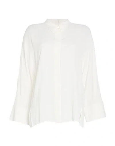 Caractere Caractère Woman Shirt White Size 12 Acetate, Silk