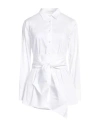 Caractere Caractère Woman Shirt White Size 12 Cotton, Polyamide, Elastane In White
