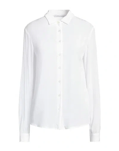 Caractere Caractère Woman Shirt White Size 8 Viscose, Polyamide, Elastane