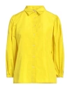 Caractere Caractère Woman Shirt Yellow Size 10 Polyester In Yellow