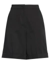 Caractere Caractère Woman Shorts & Bermuda Shorts Black Size 6 Cotton, Polyester, Elastane