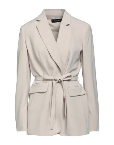 CARACTERE CARACTÈRE WOMAN SUIT JACKET BEIGE SIZE 10 POLYESTER, ELASTANE