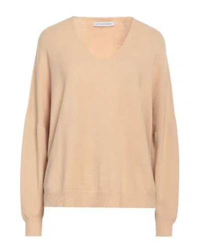 Caractere Caractère Woman Sweater Beige Size 2 Viscose, Polyester, Polyamide