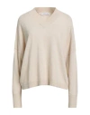 Caractere Caractère Woman Sweater Beige Size M Viscose, Polyamide, Wool, Cashmere In Neutral
