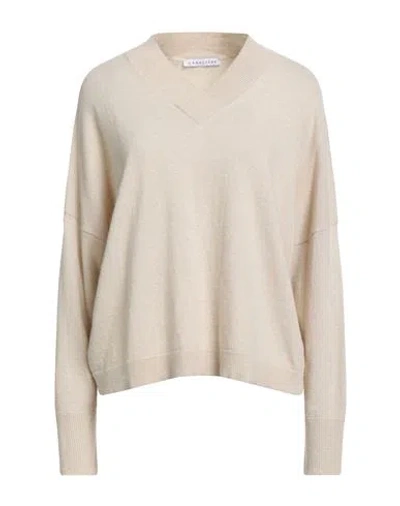 Caractere Caractère Woman Sweater Beige Size M Viscose, Polyamide, Wool, Cashmere In Neutral