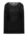 Caractere Caractère Woman Sweater Black Size 2 Polyacrylic, Polyamide, Mohair Wool, Wool In Black
