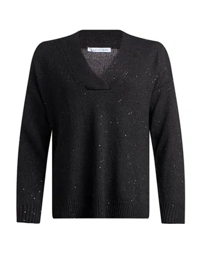 Caractere Caractère Woman Sweater Black Size S Viscose, Polyester, Virgin Wool, Polyamide, Cashmere