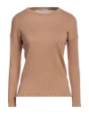 Caractere Caractère Woman Sweater Camel Size L Acrylic, Wool