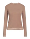 Caractere Caractère Woman Sweater Camel Size L Viscose, Polyester, Polyamide
