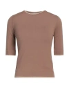 Caractere Caractère Woman Sweater Camel Size M Viscose, Polyester, Polyamide