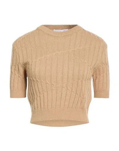 Caractere Caractère Woman Sweater Camel Size Xl Viscose, Wool, Polyamide, Cashmere In Brown