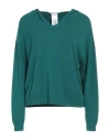 Caractere Caractère Woman Sweater Green Size 2 Viscose, Polyester, Polyamide In Green