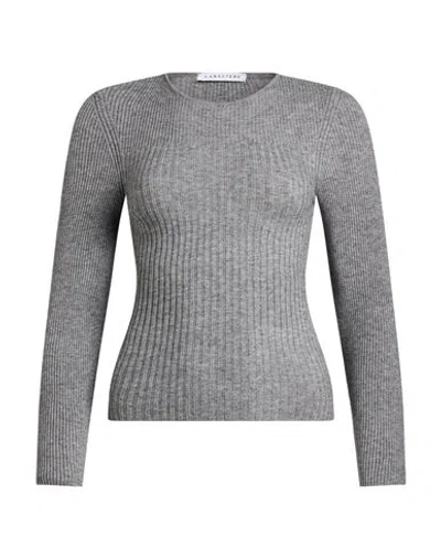 Caractere Caractère Woman Sweater Grey Size M Viscose, Polyester, Polyamide In Gray