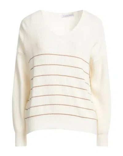 Caractere Caractère Woman Sweater Ivory Size 2 Wool, Viscose, Polyamide, Cashmere In White