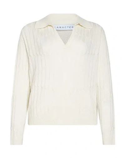 Caractere Caractère Woman Sweater Ivory Size Xl Viscose, Wool, Polyamide, Cashmere In Multi