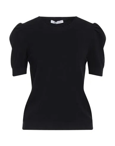 Caractere Caractère Woman Sweater Midnight Blue Size 2 Viscose, Polyester, Polyamide